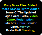 More Arcade Art Files Added, Hundreds More Arcade Manuals Added,Arcade Touchscreen Manuals & Flyers Added
